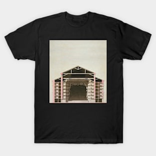 Section drawing of La Fenice Opera House Colour T-Shirt